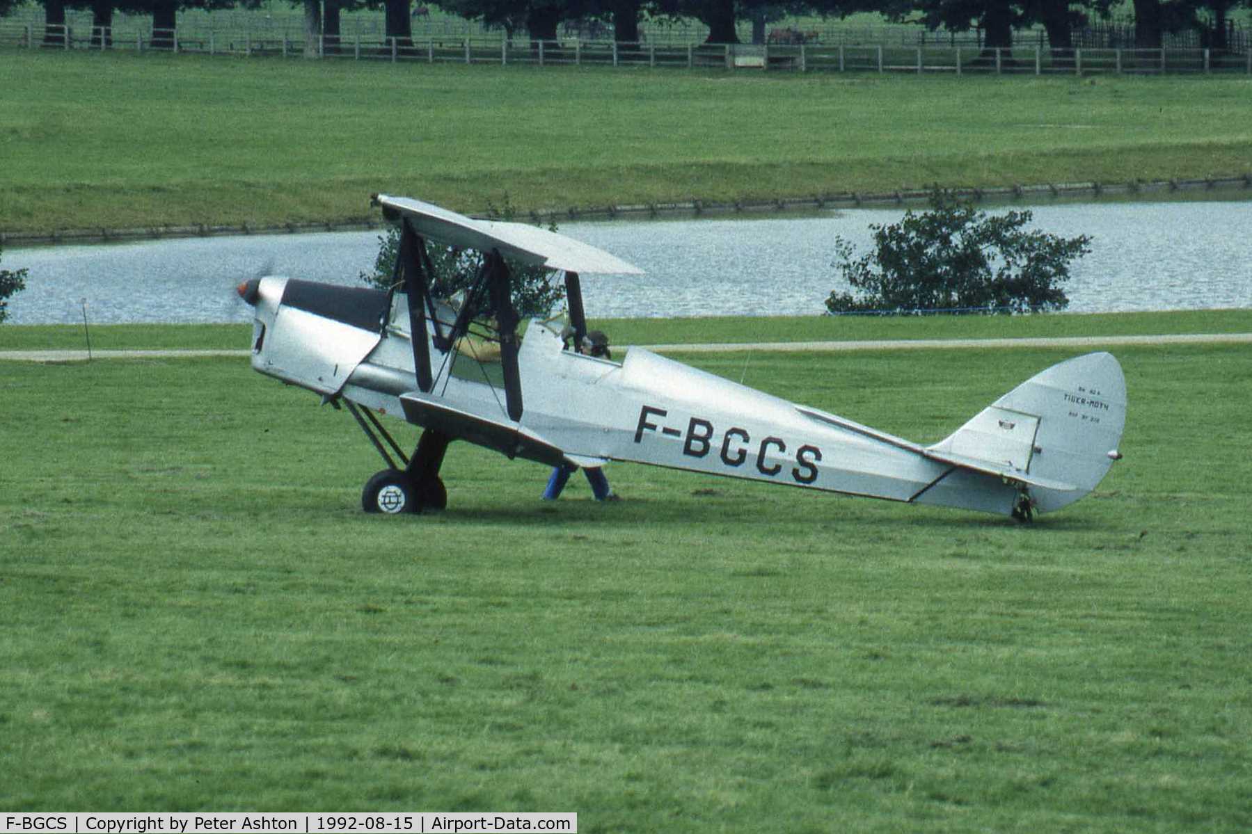 F-BGCS, De Havilland DH-82A Tiger Moth II C/N 85946, Moth Rally 1992, Woburn Abbey, Bedfordshire, England