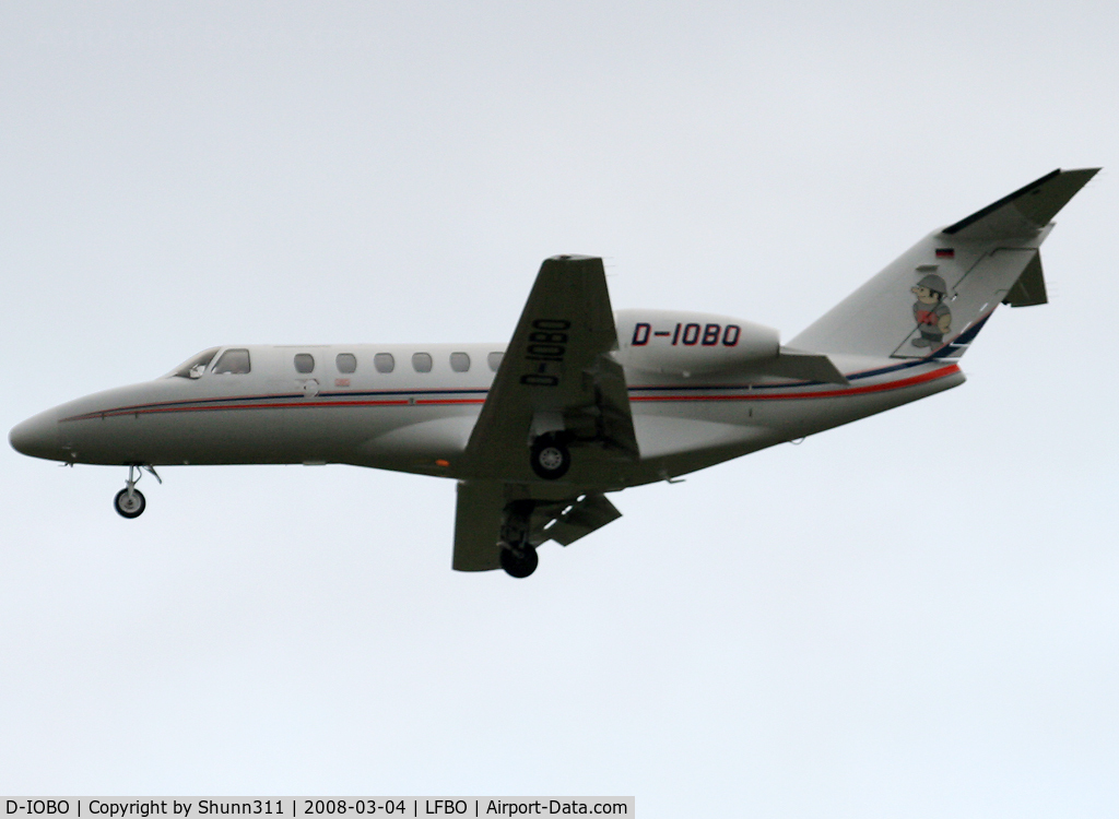 D-IOBO, 2006 Cessna 525A CitationJet CJ2+ C/N 525A-0322, Landing rwy 32L...