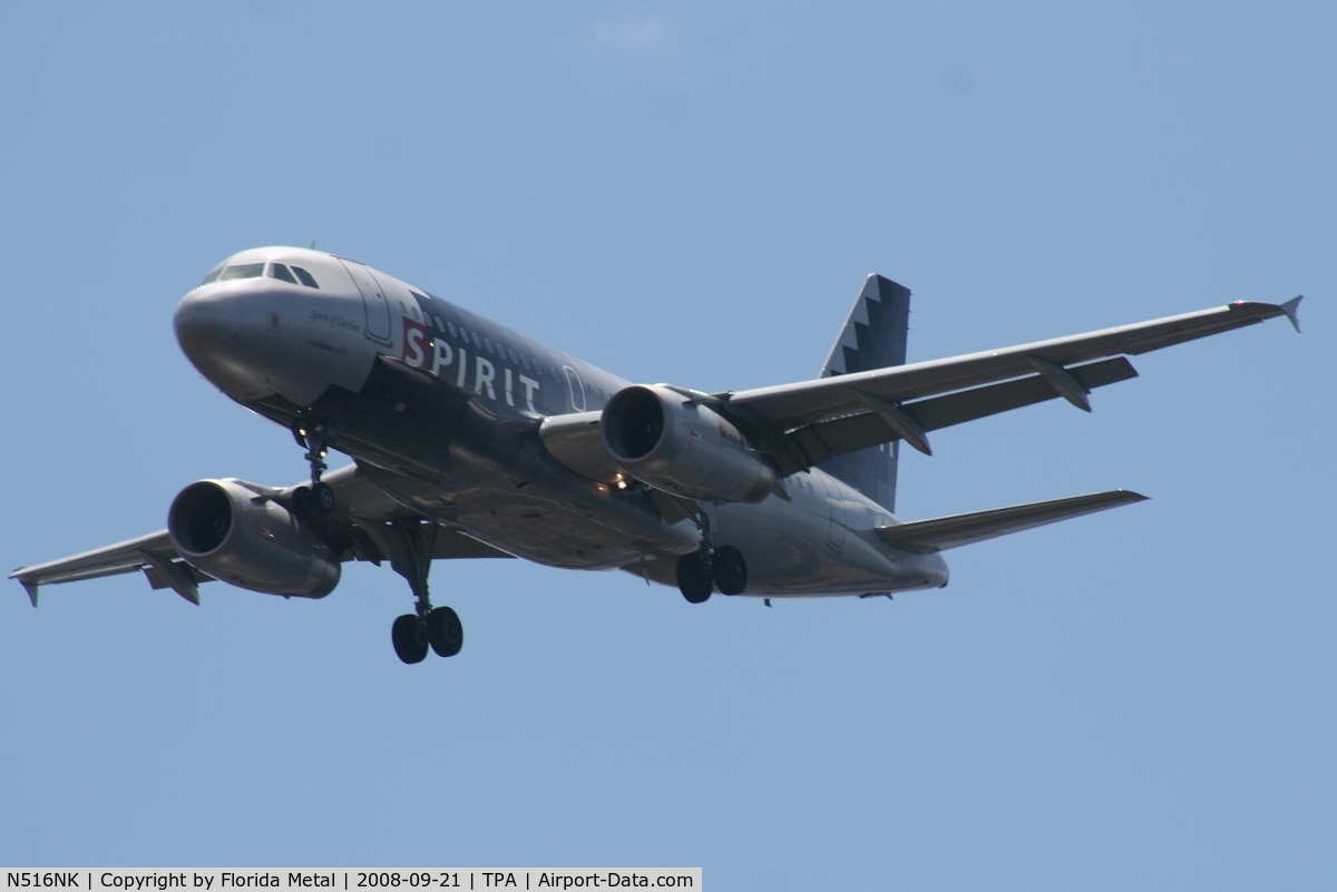 N516NK, 2006 Airbus A319-132 C/N 2704, Spirit A319