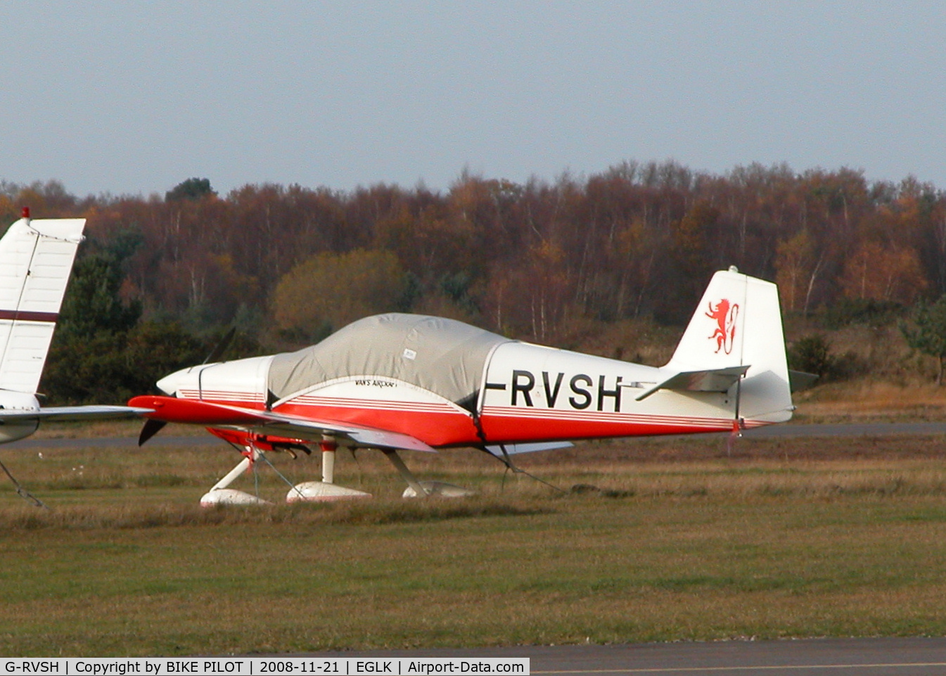 G-RVSH, 2004 Vans RV-6A C/N PFA 181A-13026, DAMAGED SOME TIME AGO WHEN THE NOSE WHEEL DROPPED INTO A HOLE