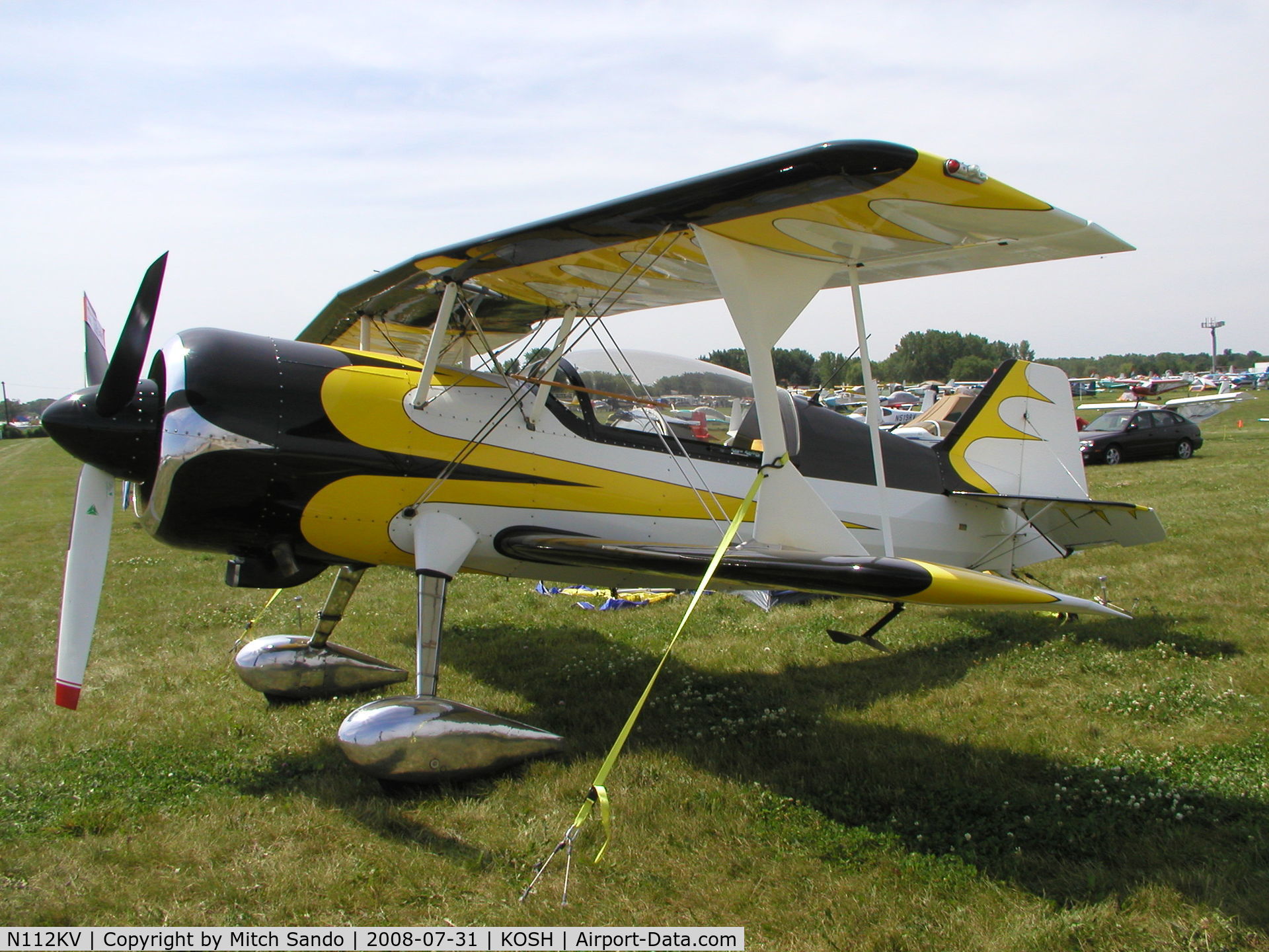 N112KV, 2003 Pitts Model 12 C/N 005, EAA AirVenture 2008.