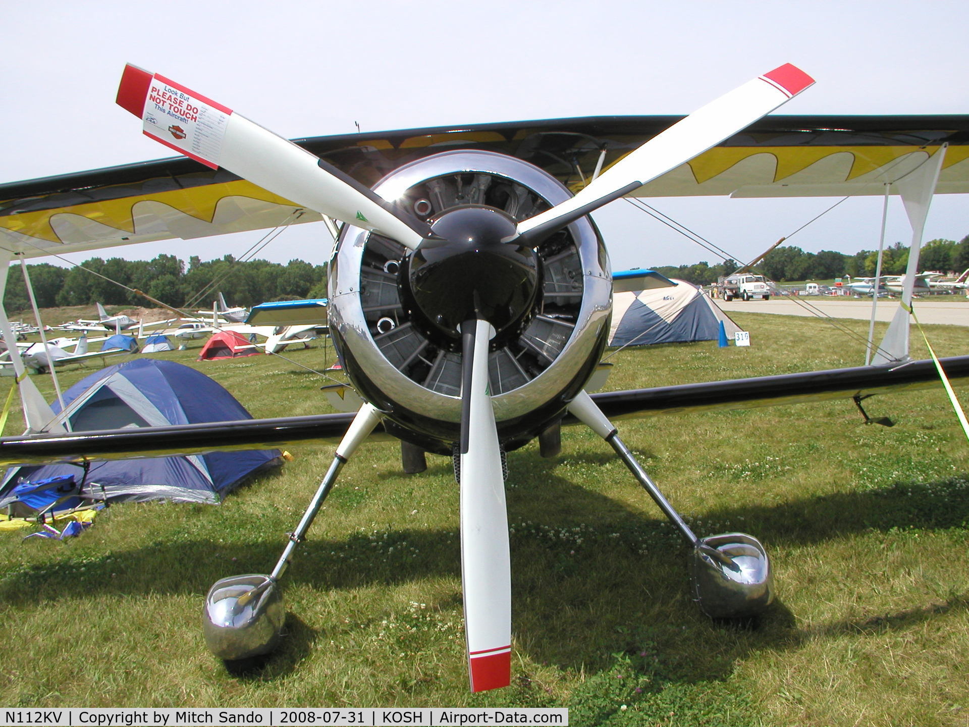 N112KV, 2003 Pitts Model 12 C/N 005, EAA AirVenture 2008.