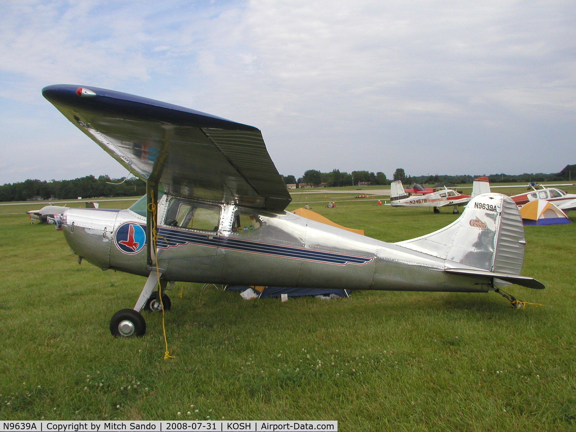 N9639A, 1950 Cessna 140A C/N 15360, EAA AirVenture 2008.