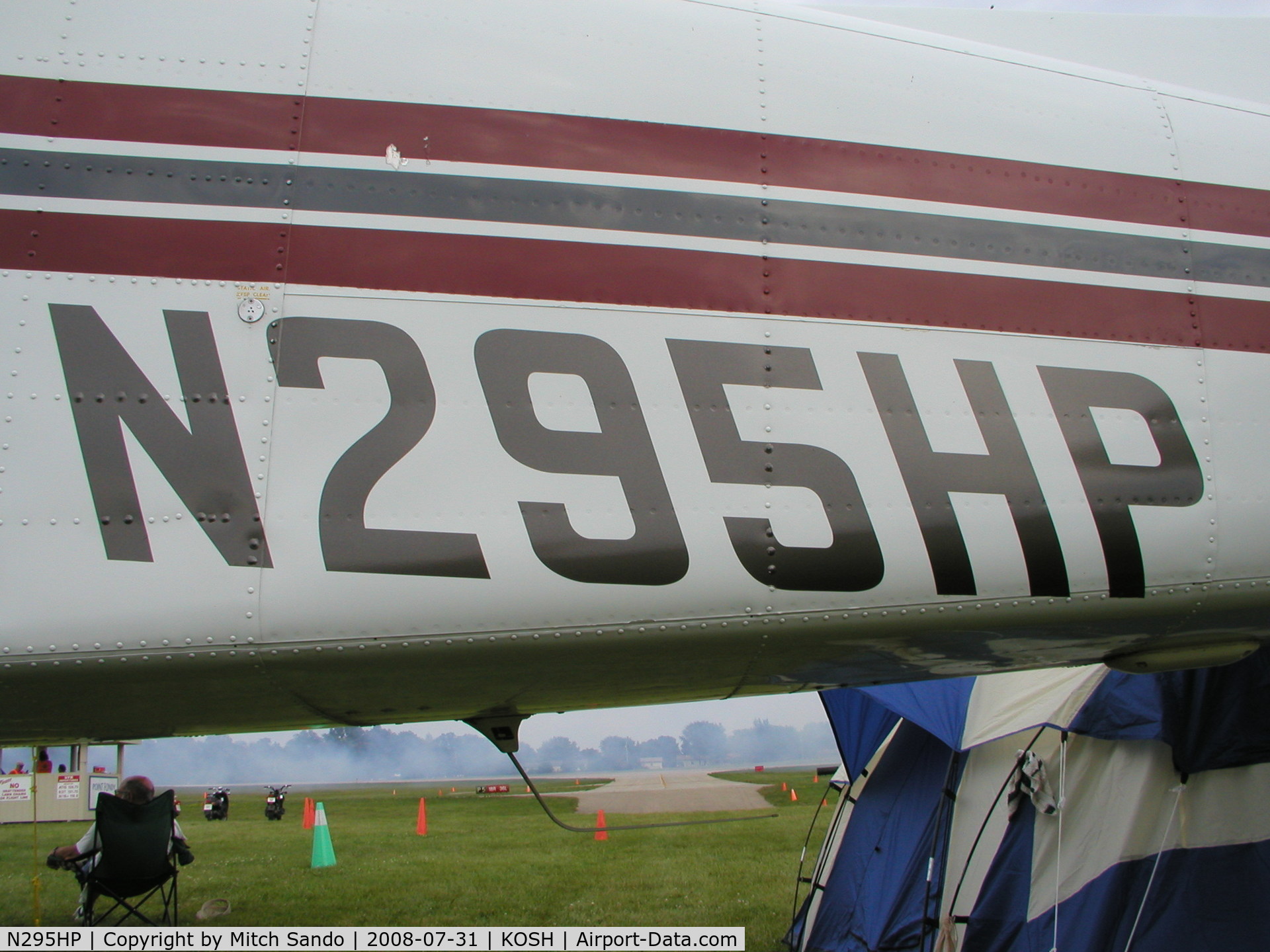 N295HP, 1961 Beech D50E Twin Bonanza C/N DH-318, EAA AirVenture 2008.