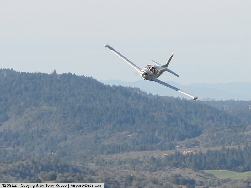 N208EZ, 1971 SIAI-Marchetti S-208 C/N 2-24, in flight over the wine country