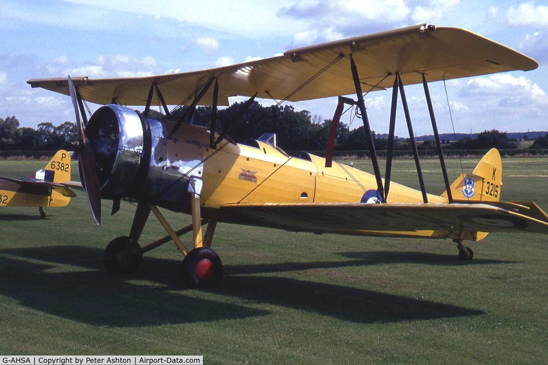 G-AHSA, 1933 Avro 621 Tutor C/N K3215, Old Warden, Bedfordshire, England. August 1993