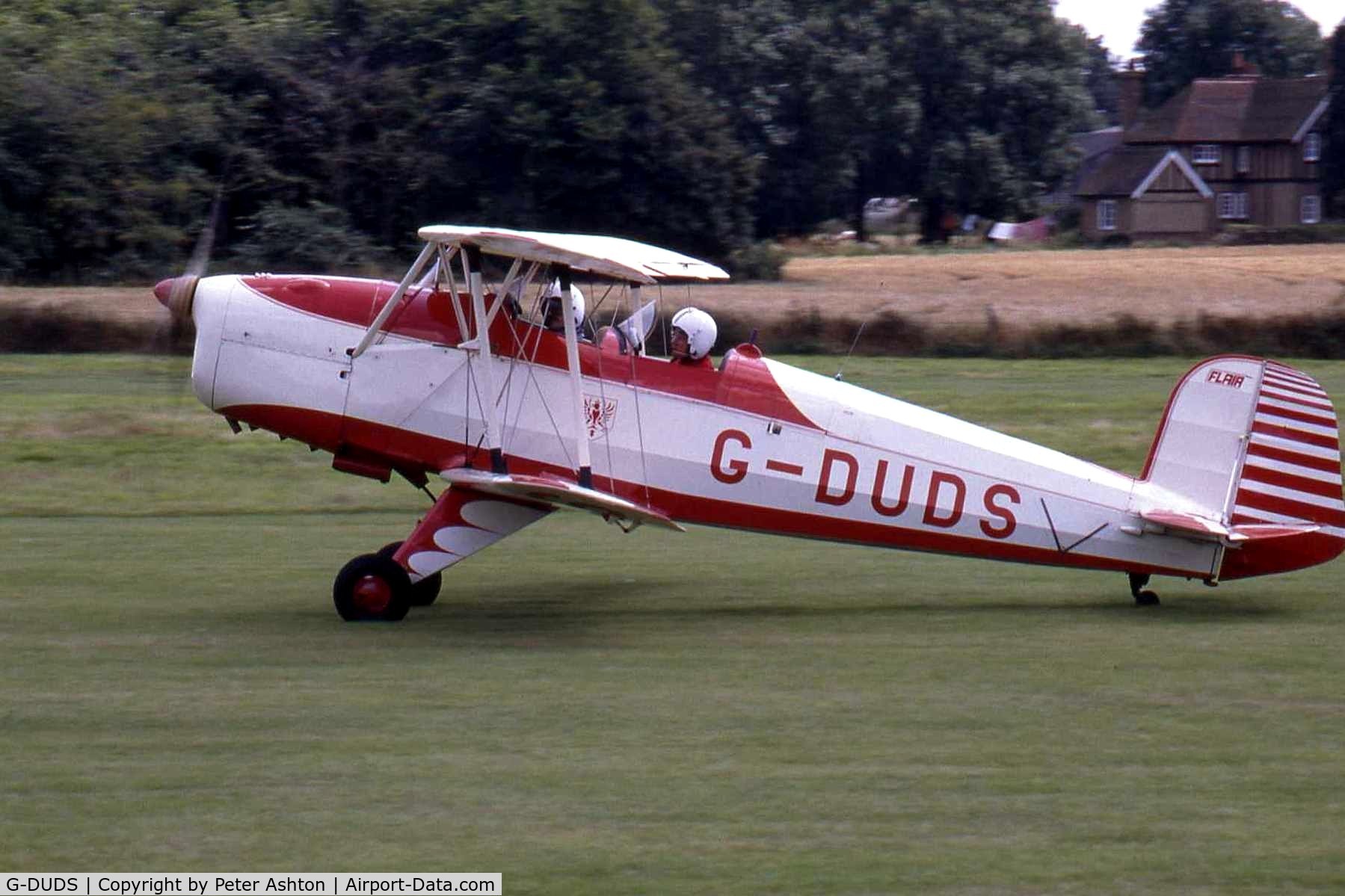 G-DUDS, 1957 CASA 1-131E Srs 2000 Jungmann C/N 2108/512, Old Warden, Bedfordshire, England. August 1993