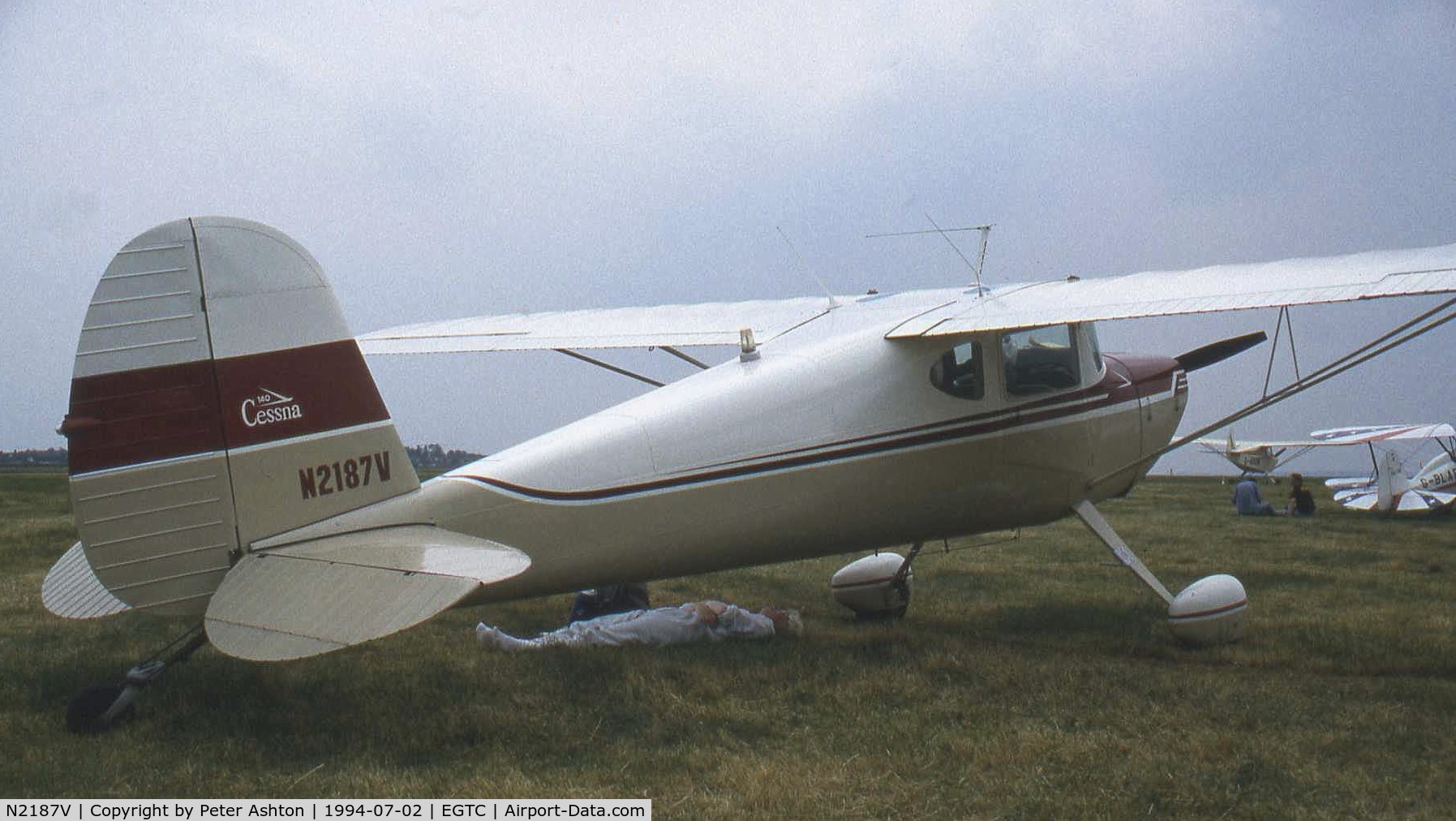N2187V, 1948 Cessna 140 C/N 14416, PFA Rally 1994