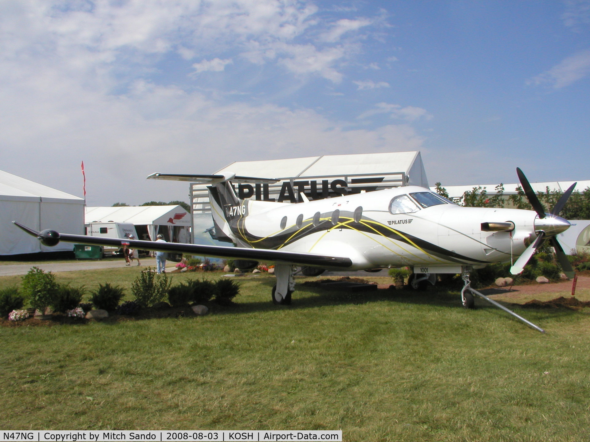 N47NG, 2007 Pilatus PC-12/47E C/N 1001, EAA AirVenture 2008.