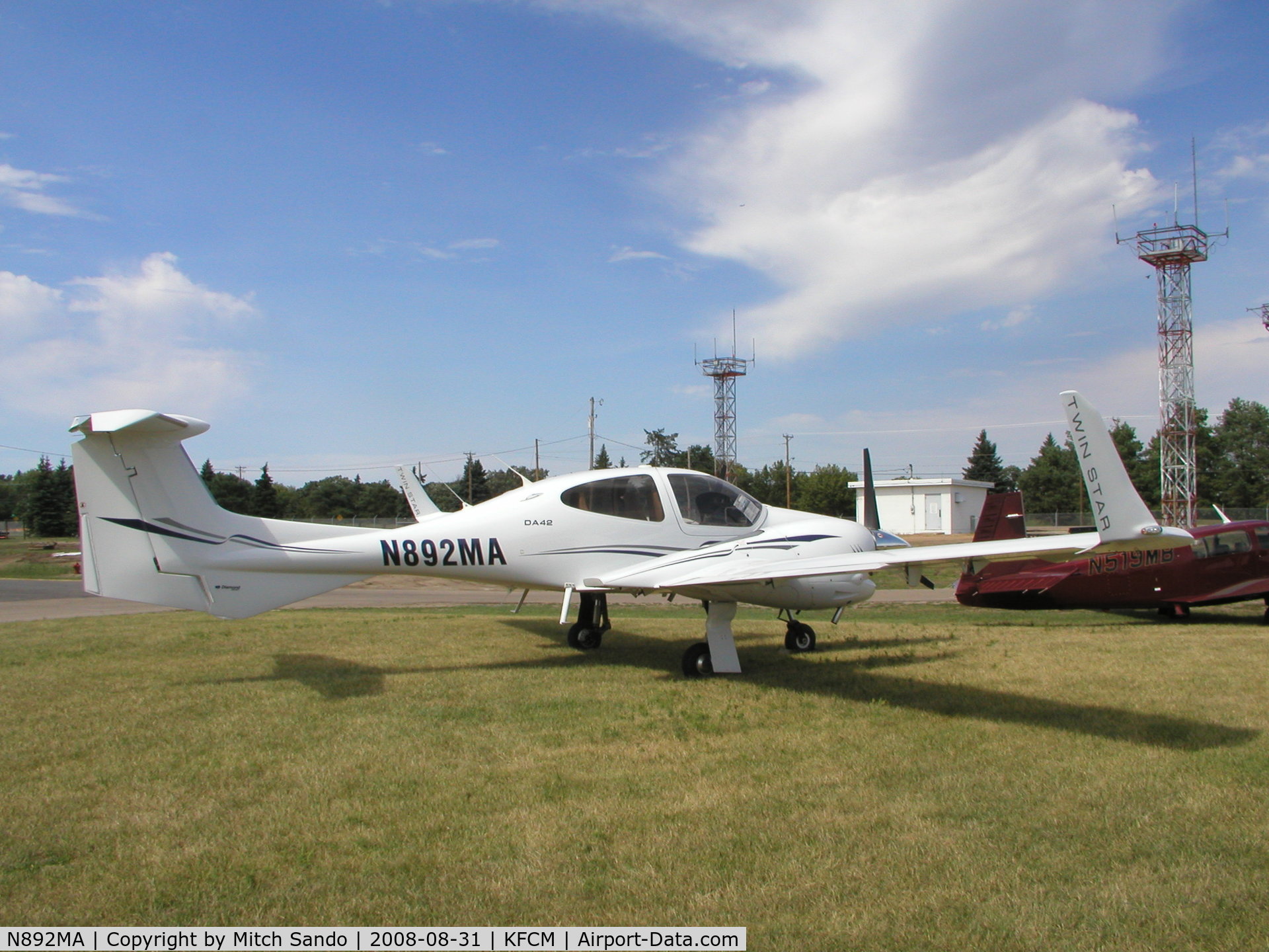 N892MA, 2008 Diamond DA-42 Twin Star C/N 42.AC122, Parked at Flying Cloud.