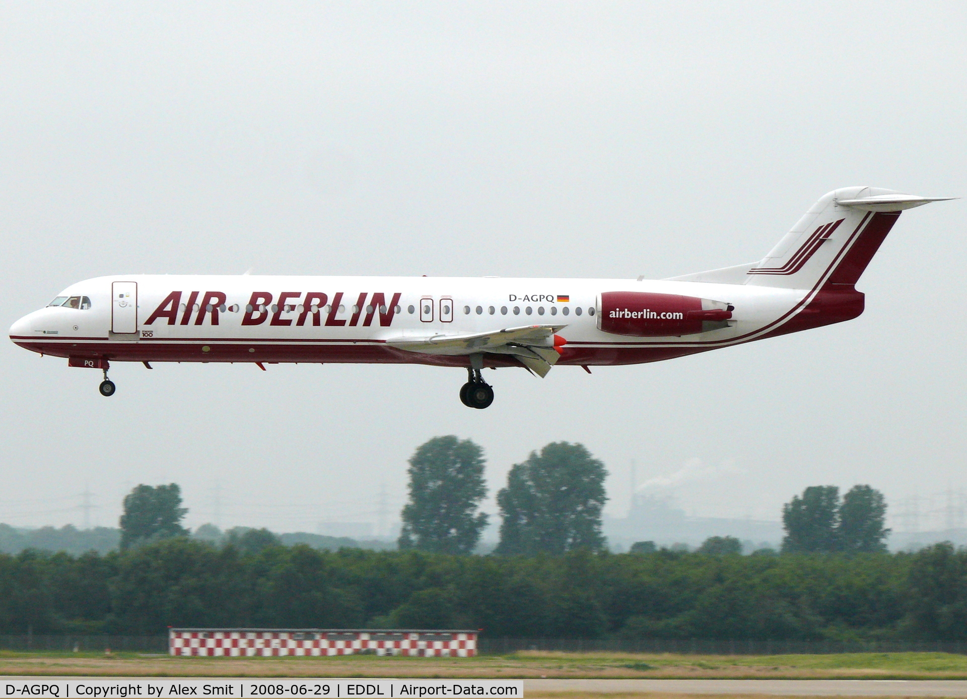 D-AGPQ, 1991 Fokker 100 (F-28-0100) C/N 11338, Fokker F100 Fellowship D-AGPQ Air Berlin