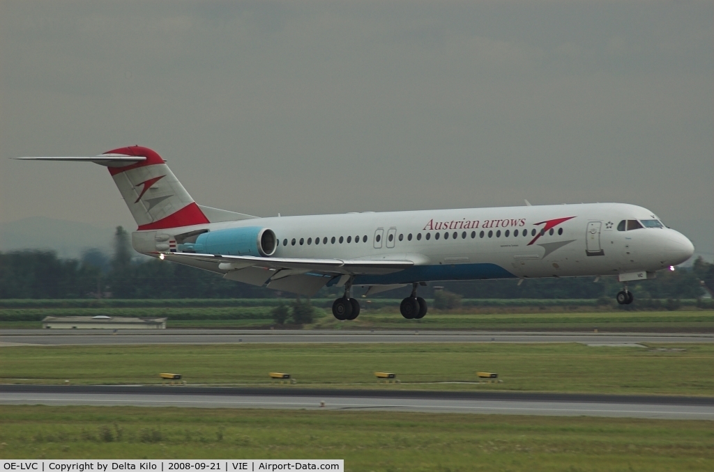 OE-LVC, 1993 Fokker 100 (F-28-0100) C/N 11446, AUSTRIAN ARROWS