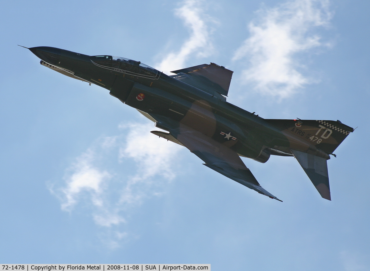 72-1478, 1972 McDonnell Douglas QF-4E Phantom II C/N 4416, QF-4 at Stuart Air Show - too bad its into the sun