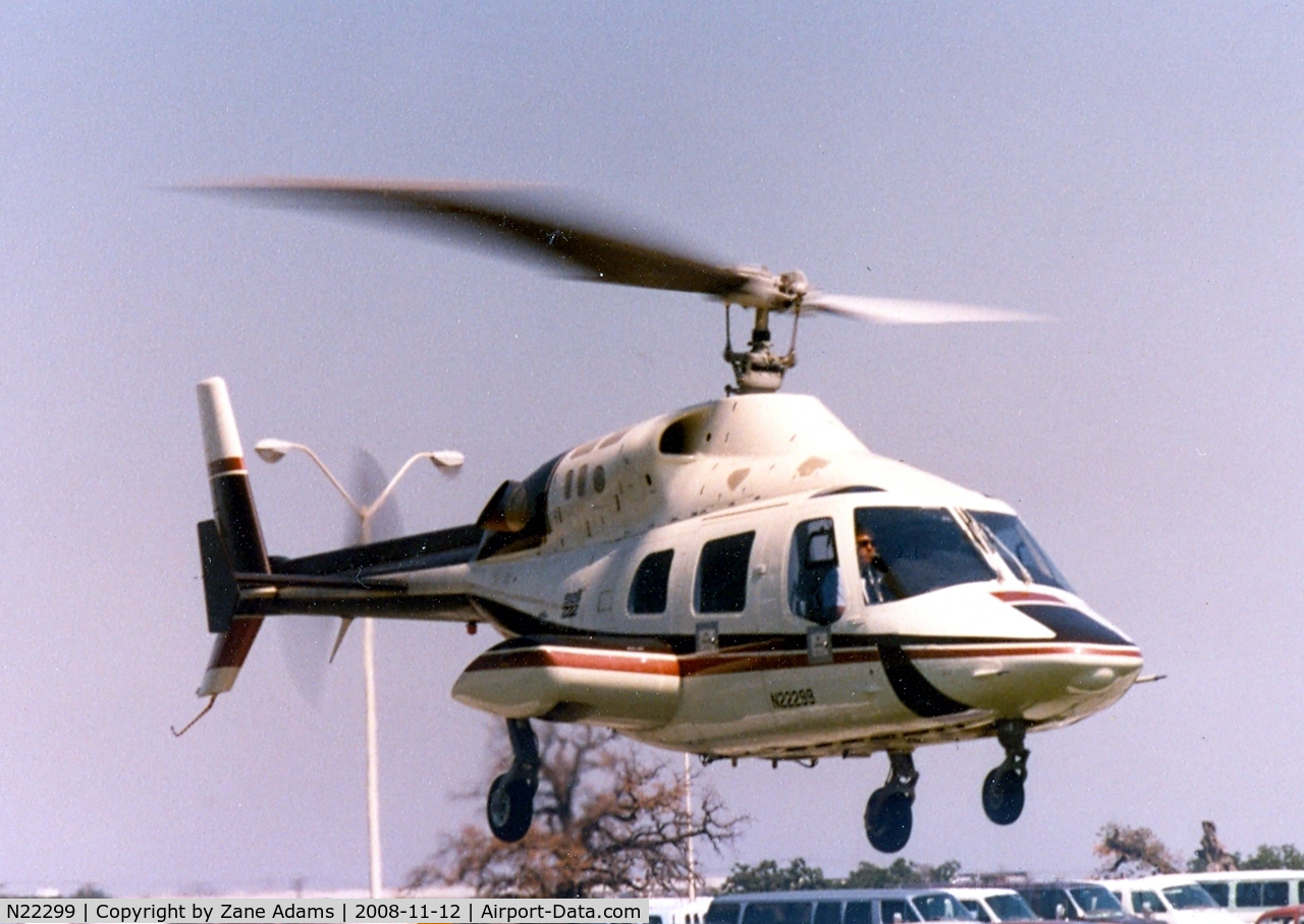 N22299, Bell 222 C/N 47059, Bell 222 at the Grand Prairie, Texas plant helipad