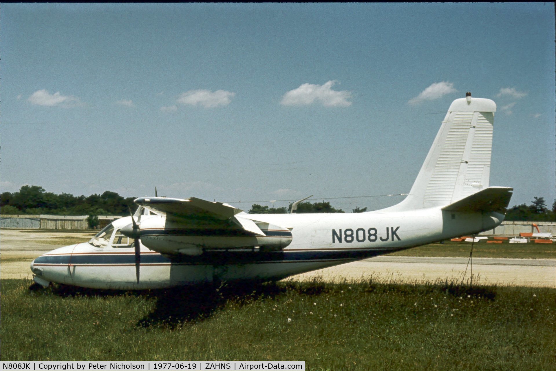 N808JK, 1954 Aero Commander 560 C/N 151, This Aero Commander was seen at Zahns Airport, Amityville NY in the Summer of 1977 - airfield later closed in 1980.