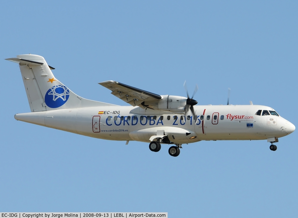 EC-IDG, 1985 ATR 42-320 C/N 003, Operated by Flysur.