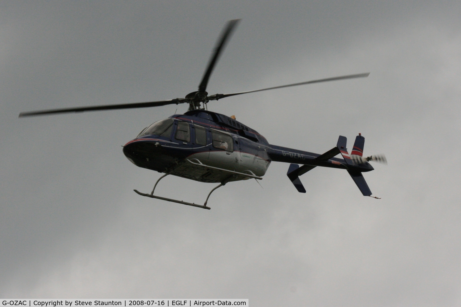 G-OZAC, 1996 Bell 407 C/N 53062, Taken at Farnborough Airshow on the Wednesday trade day, 16th July 2009