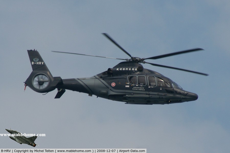 B-HRV, Eurocopter EC-155B-1 C/N 6627, Hong Kong - Government Flying Service over Victoria Harbour