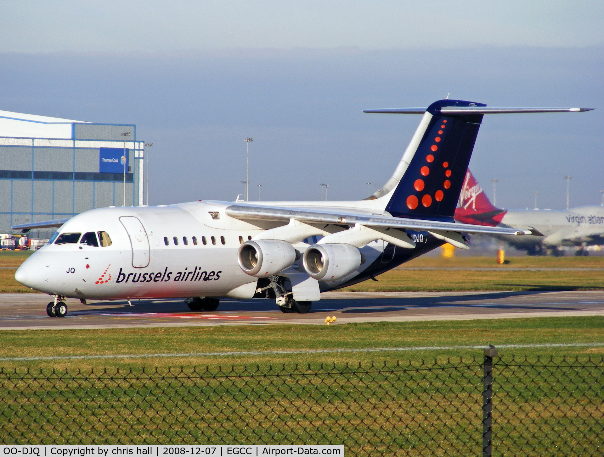 OO-DJQ, 1996 British Aerospace Avro 146-RJ85 C/N E.2289, Brussels Airlines