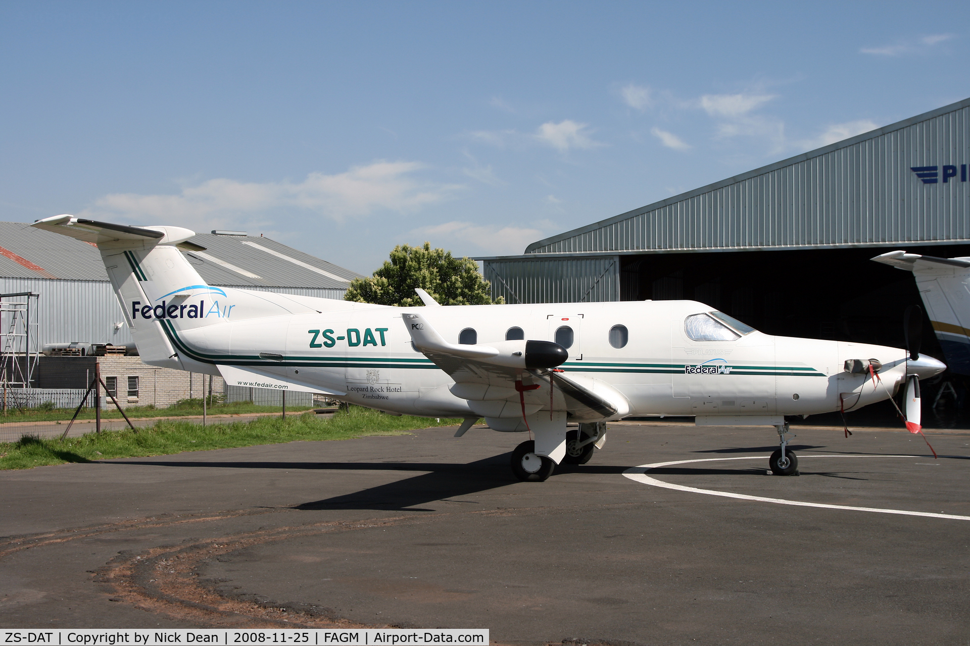 ZS-DAT, 1999 Pilatus PC-12/45 C/N 242, FAGM