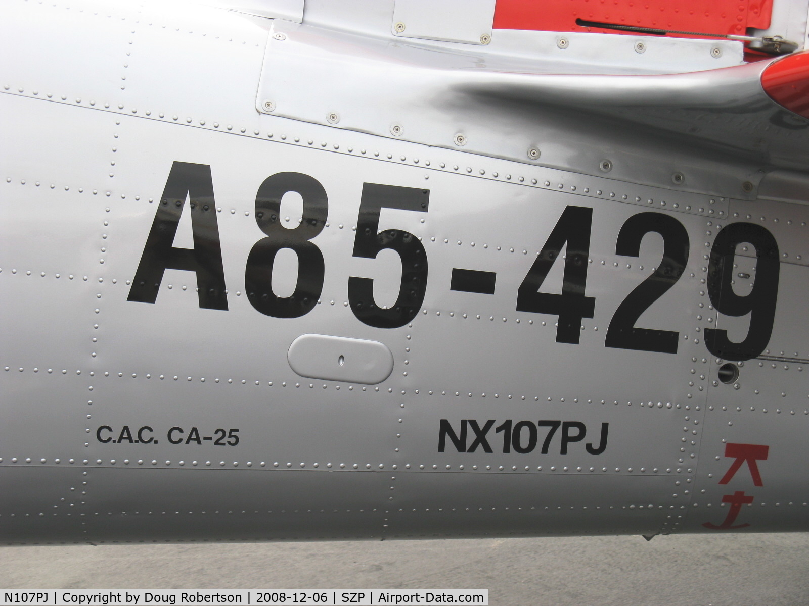 N107PJ, 1959 Commonwealth CA-25 Winjeel C/N CA25-29, As NX107PJ-1959 Commonwealth CA-25 WINJEEL (YOUNG EAGLE), P&W R-985-AN-2 Wasp Jr. 450 Hp, serial data