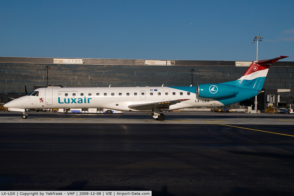 LX-LGX, 1999 Embraer EMB-145LU (ERJ-145LU) C/N 145147, Luxair Embraer 145