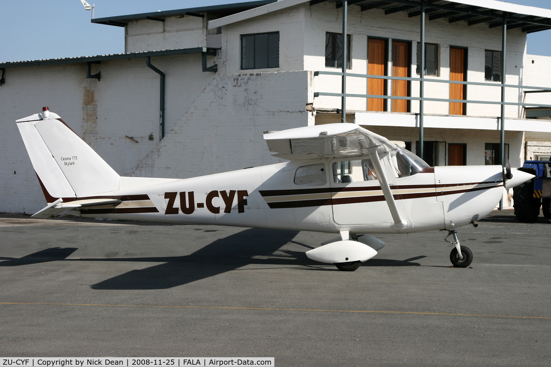ZU-CYF, 1961 Cessna 175 Skylark Skylark C/N Not found ZU-CYF, FALA (This aircaft has C/N OGRADY1 the actual Cessna C/n is unknown)