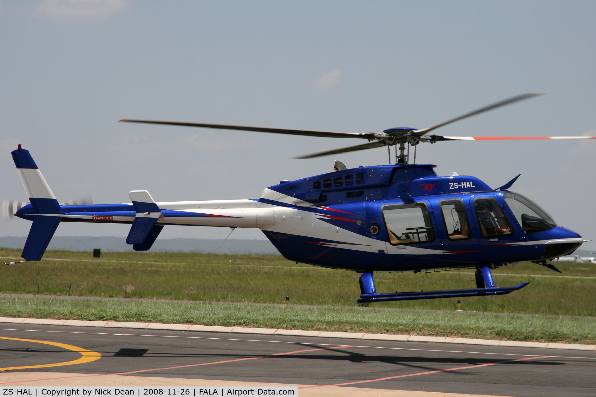 ZS-HAL, 2007 Bell 407 C/N 53810, FALA