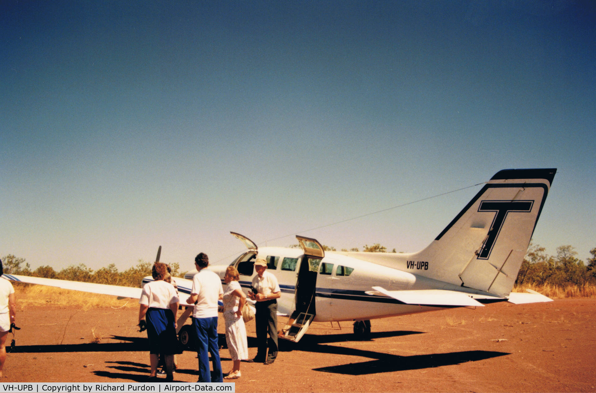 VH-UPB, 1977 Cessna 150M C/N 15079182, In 1998 this aircraft was used for joy flights over Katherine George.