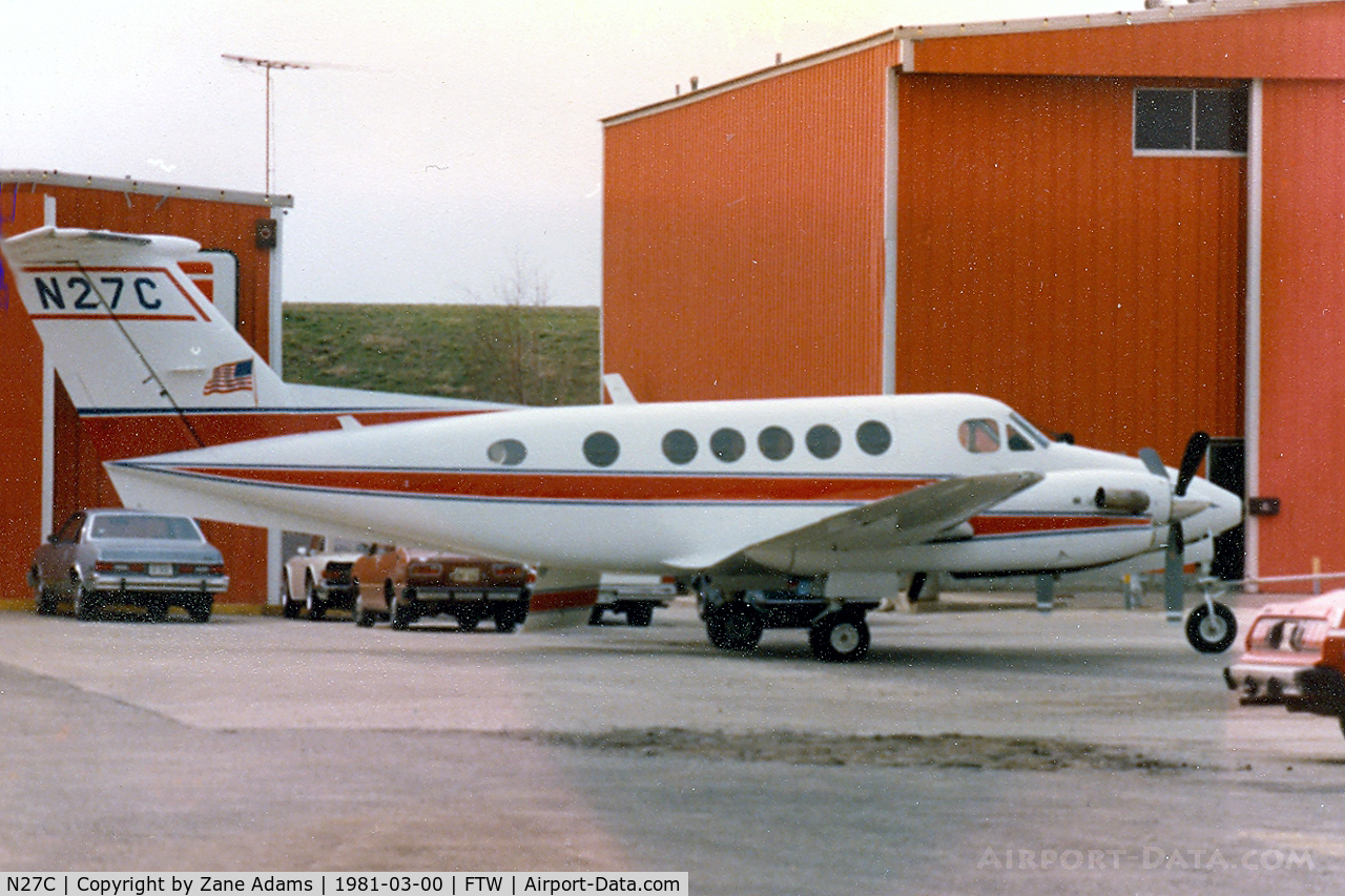 N27C, 1973 Beech A100 King Air C/N B-166, At Meacham Field - Beech King Air, Champlin Oil Company