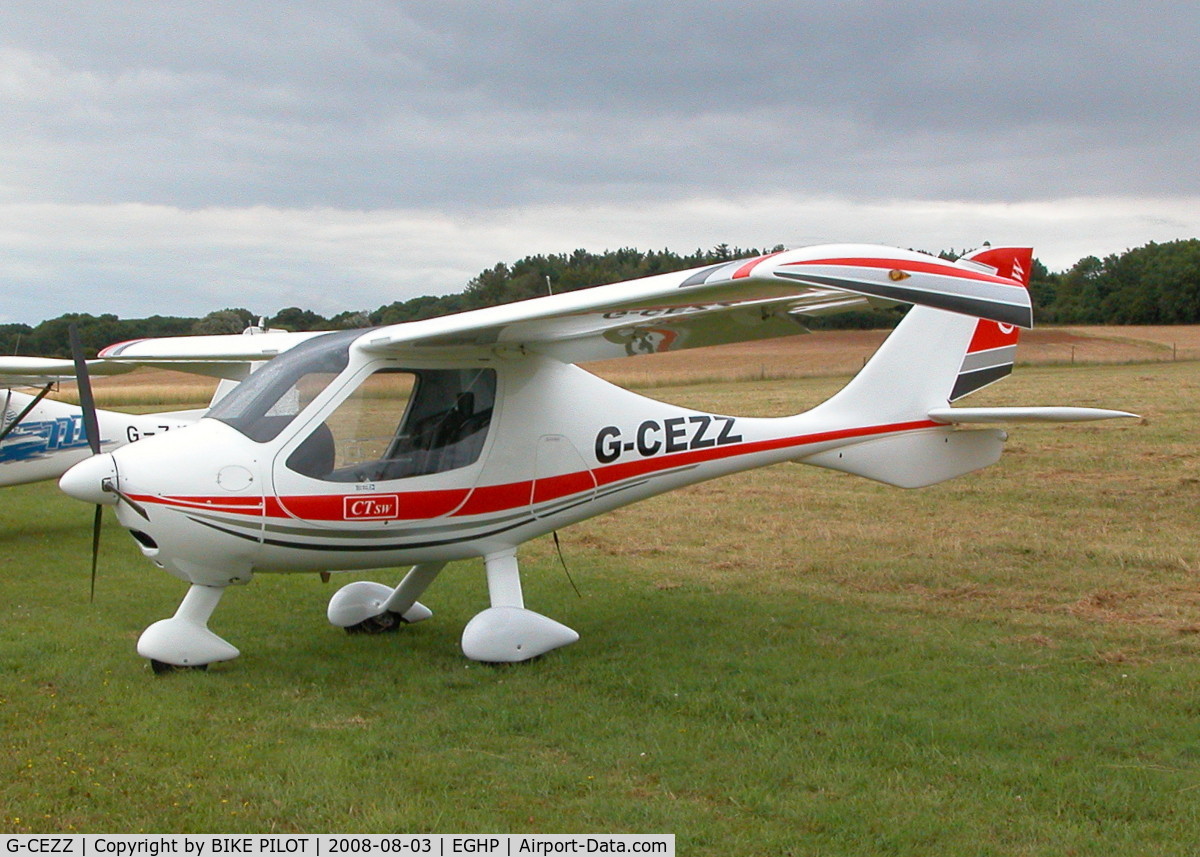 G-CEZZ, 2007 Flight Design CTSW C/N 8326, ONE OF TWO OF THESE STUBBY LITTLE AIRCRAFT AT THE MICROLIGHT TRADE FAIR