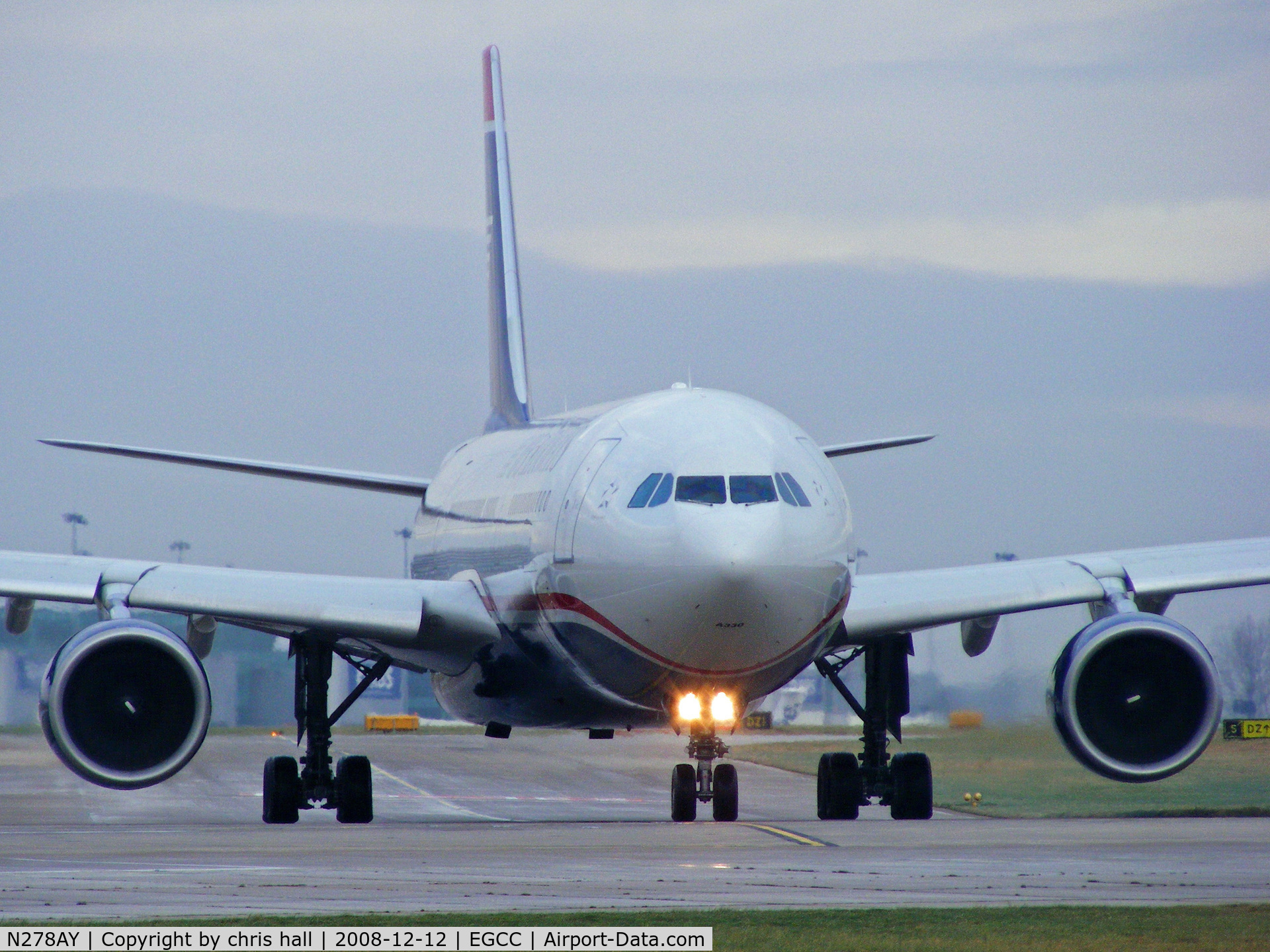 N278AY, 2001 Airbus A330-323 C/N 0388, US Airways
