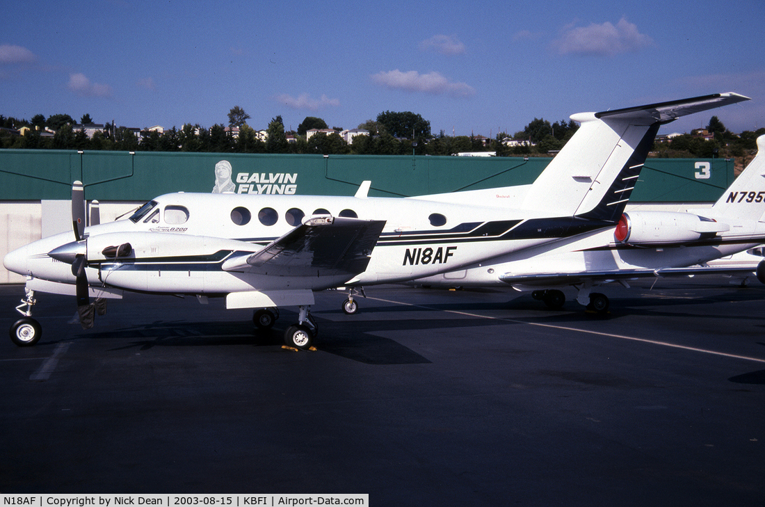 N18AF, 1994 Beech B200 King Air C/N BB-1497, KBFI