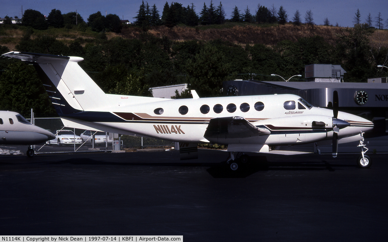 N1114K, 1997 Raytheon B200 King Air C/N BB-1559, KBFI