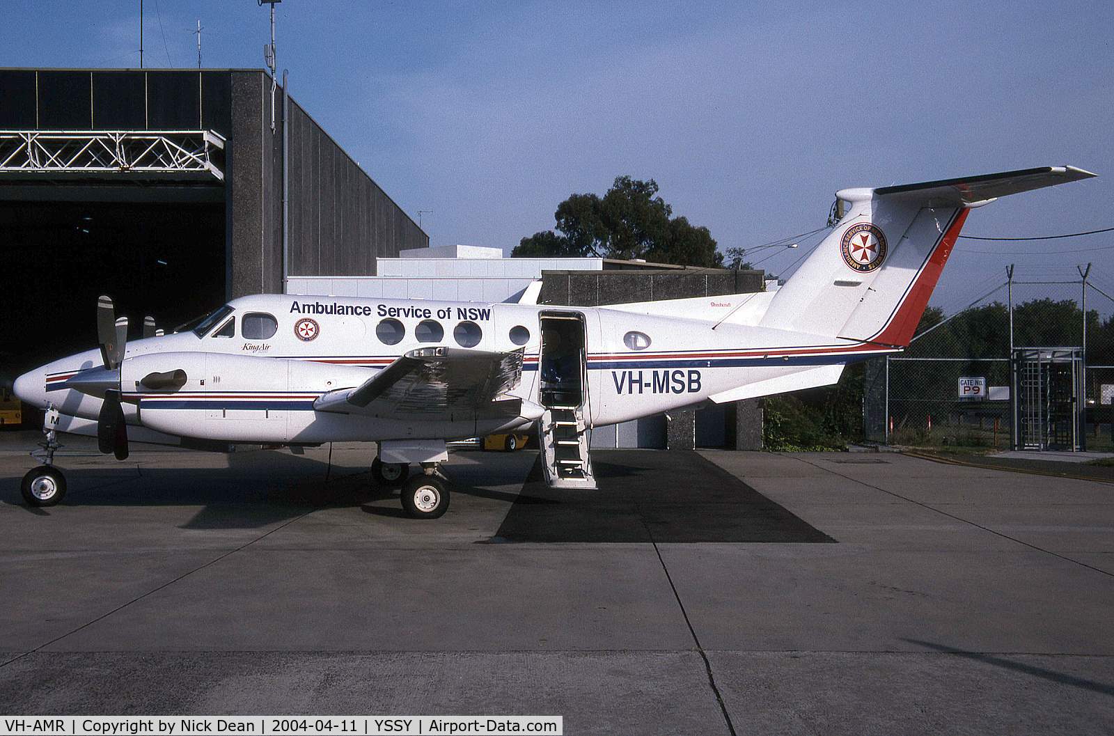 VH-AMR, 2003 Raytheon B200 King Air C/N BB-1812, YSSY (Now registered VH-AMR but seen here carrying VH-MSB)
