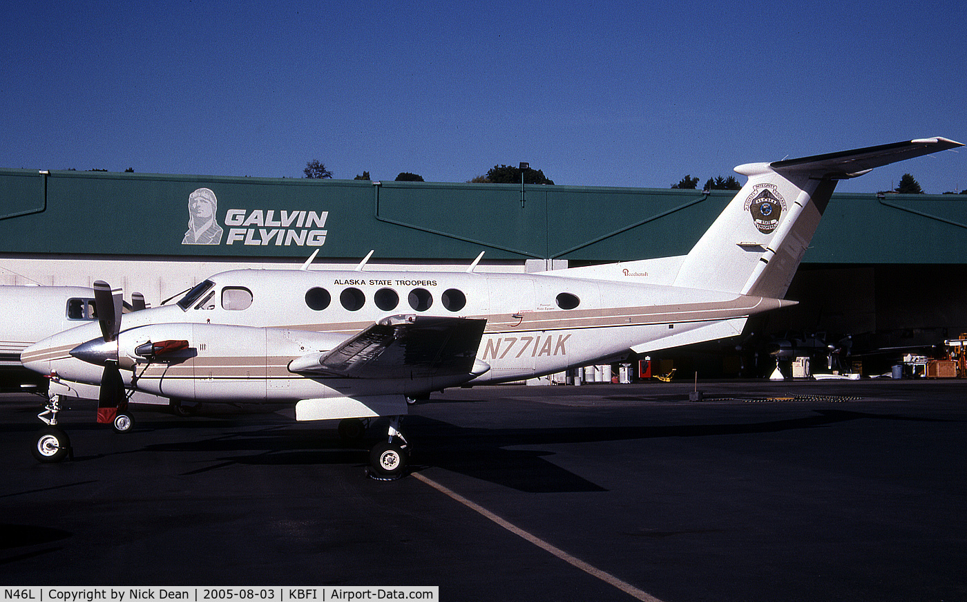 N46L, 1978 Beech 200 (C-12C) King Air C/N BC-56, KBFI (Currently registered N46L)