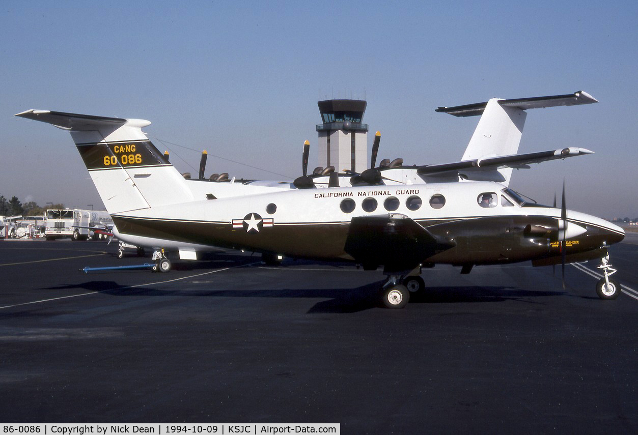 86-0086, 1986 Beechcraft C-12F Huron C/N BP-66, KSJC