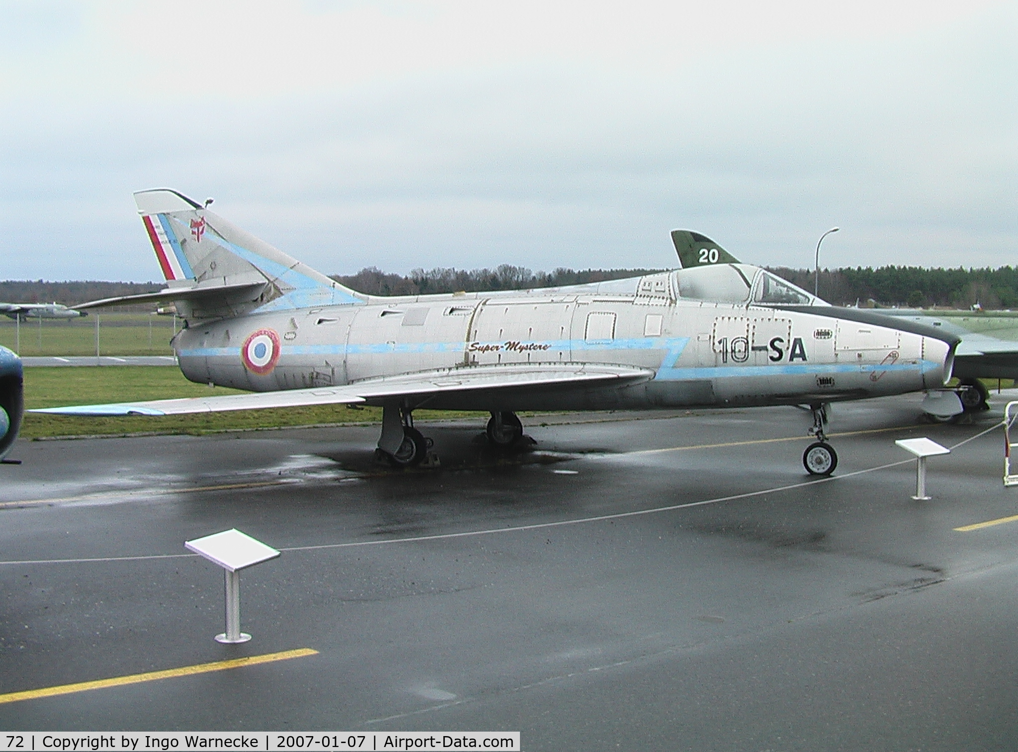 72, Dassault Super Mystere B.2 C/N 72, Dassault Super Mystere B.2 of the French Air Force at the Luftwaffenmuseum, Berlin Gatow