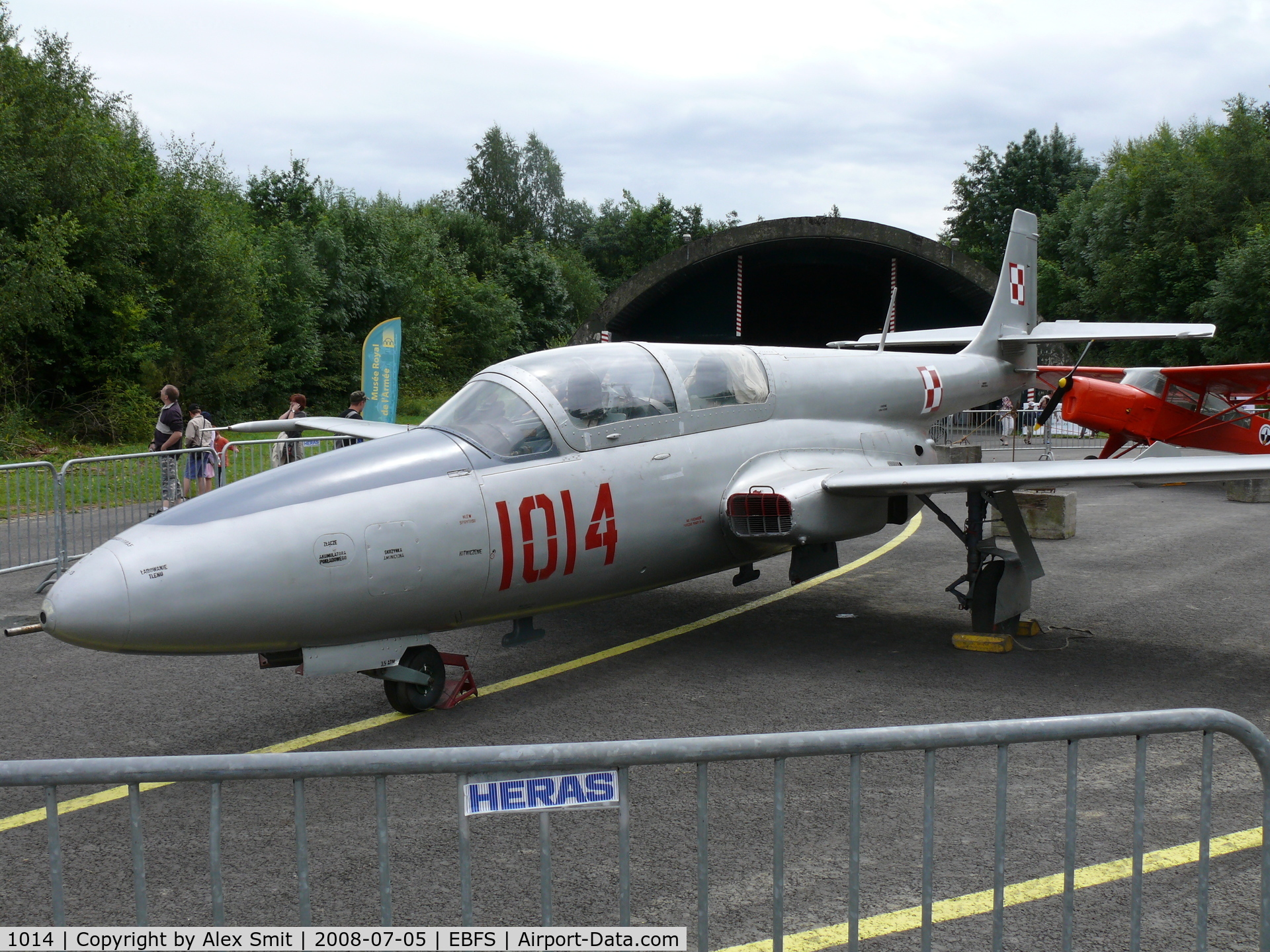 1014, PZL-Mielec TS-11 Iskra C/N 1H-1014, PZL TS11-bis-B Iskra 1014 in Polish Air Force is part of the Brussels Air Museum collection