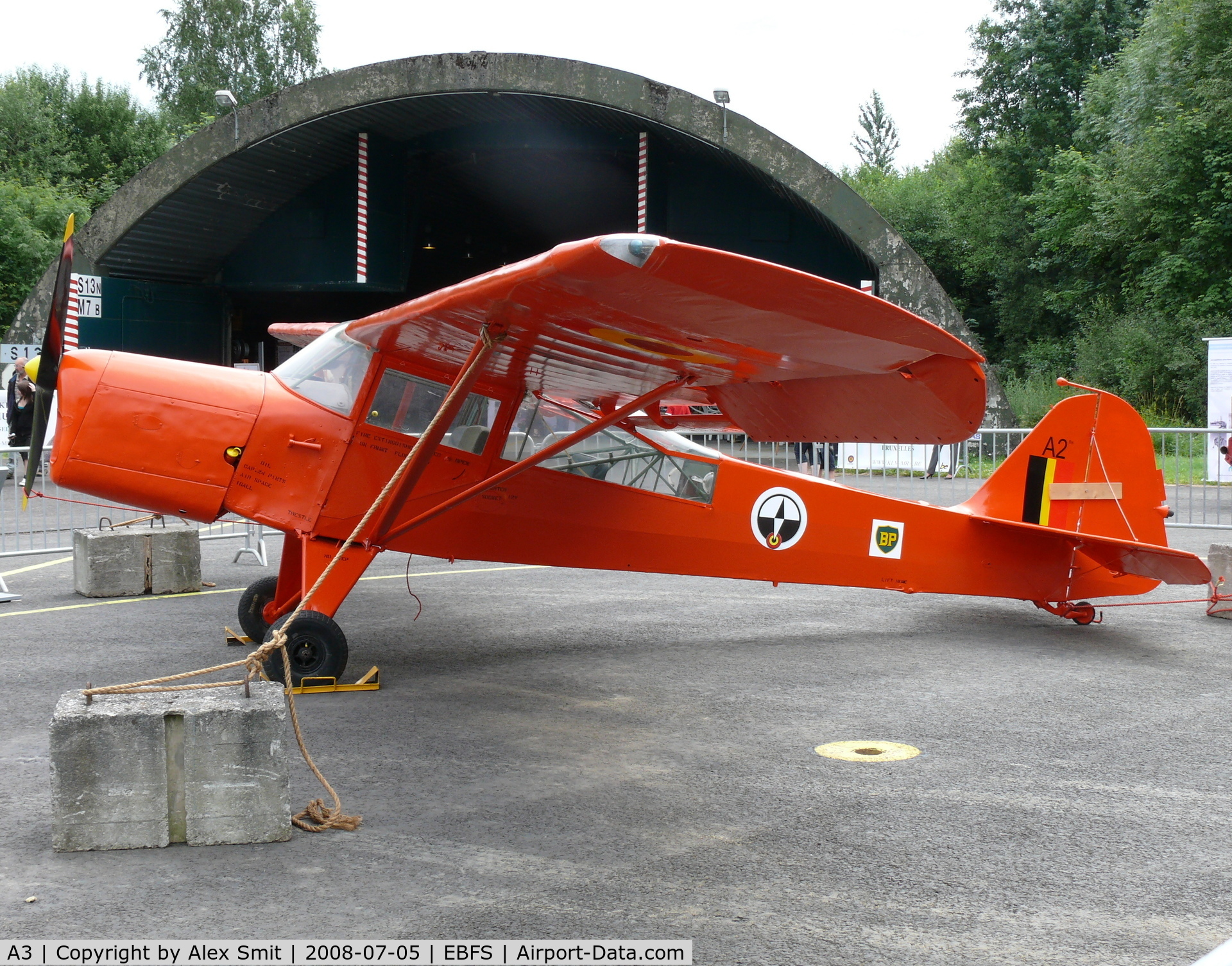 A3, Auster AOP.6 C/N 2818, Auster AOP6 A3 Belgian Air Force painted as A2 in the colors of the Belgian Arctic expeditions,