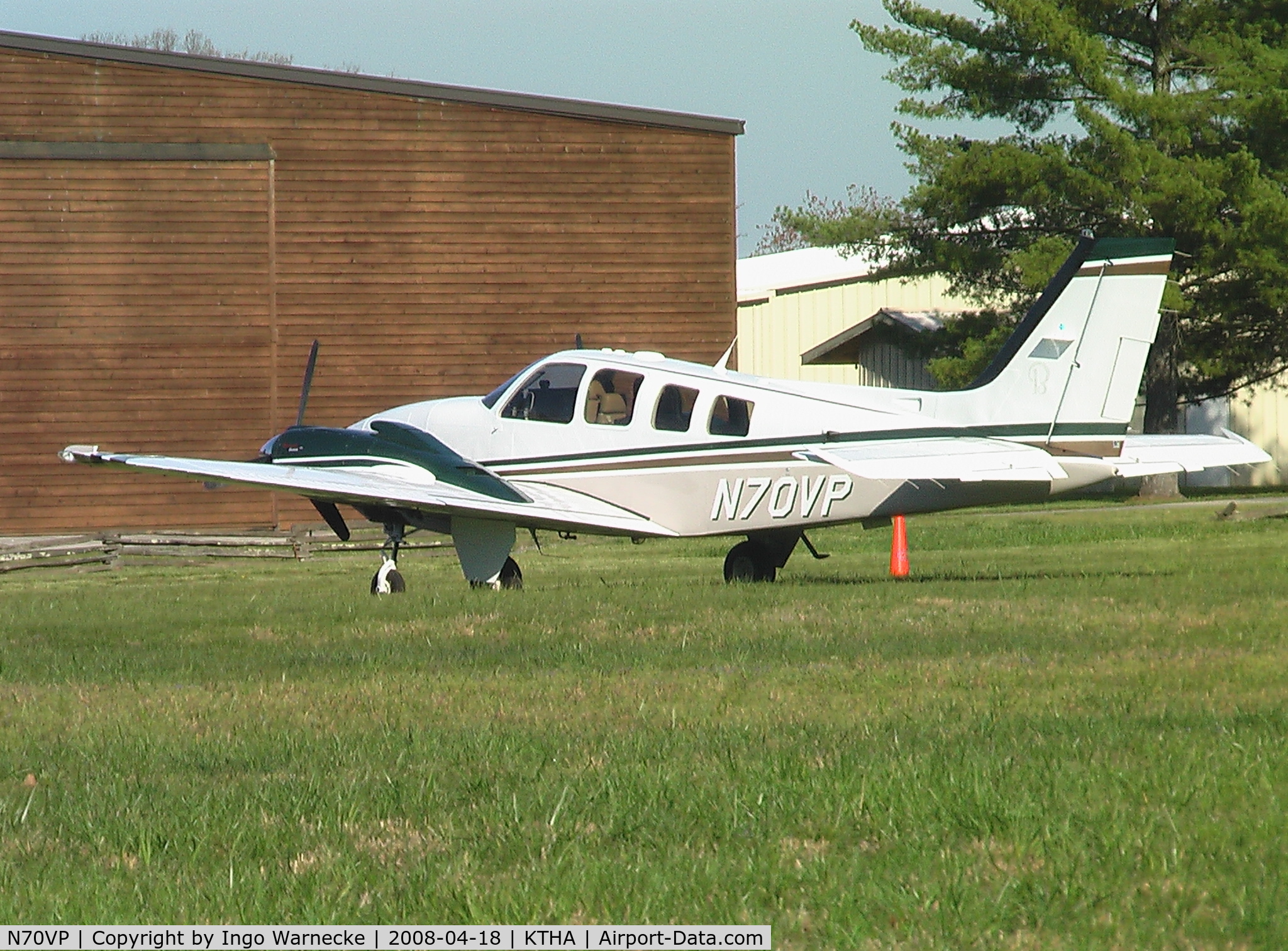 N70VP, 2007 Raytheon Aircraft Company G58 Baron C/N TH-2174, Beechcraft 58 Baron at Beechcraft Heritage Museum, Tullahoma Regional Airport