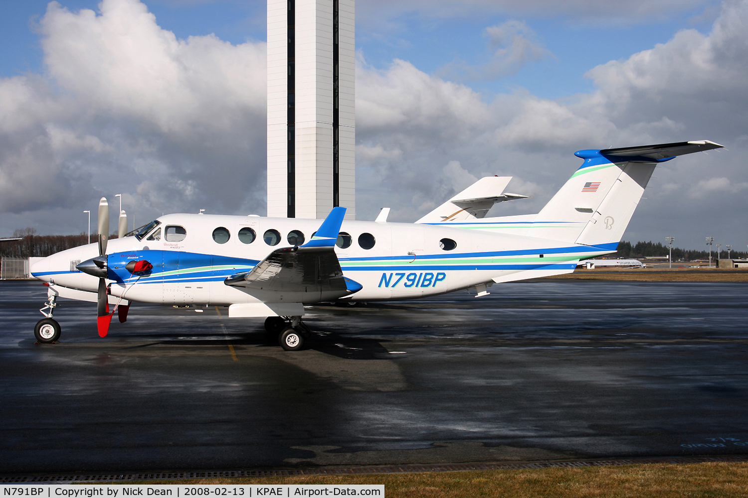 N791BP, 2007 Hawker Beechcraft 350 King Air (B300) C/N FL-551, KPAE