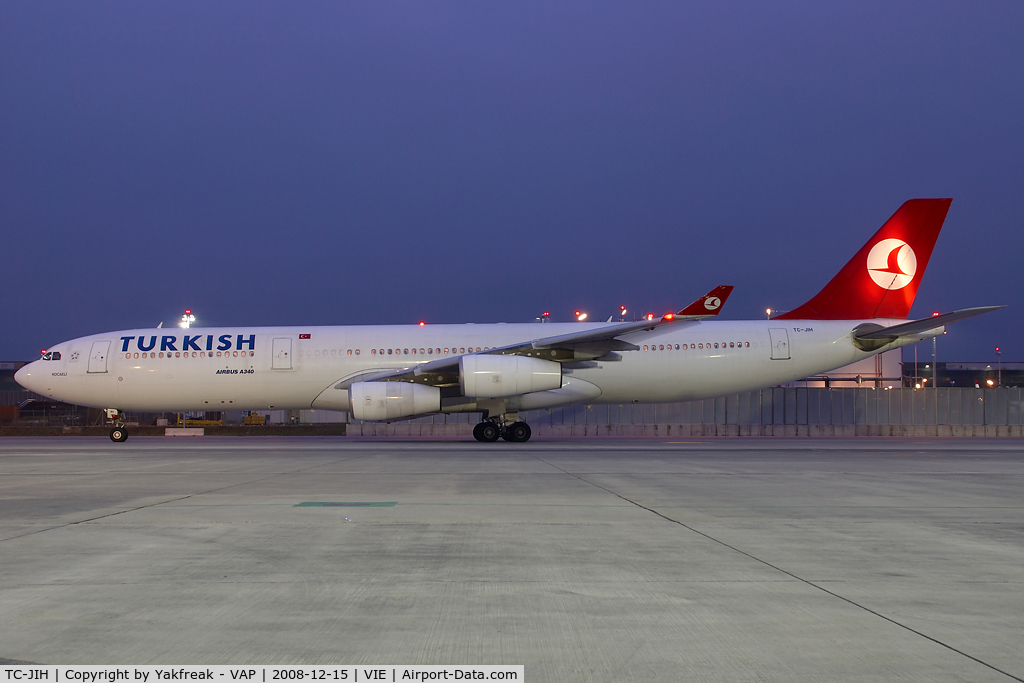 TC-JIH, 1999 Airbus A340-313 C/N 270, Turkish Airlines Airbus 340-300