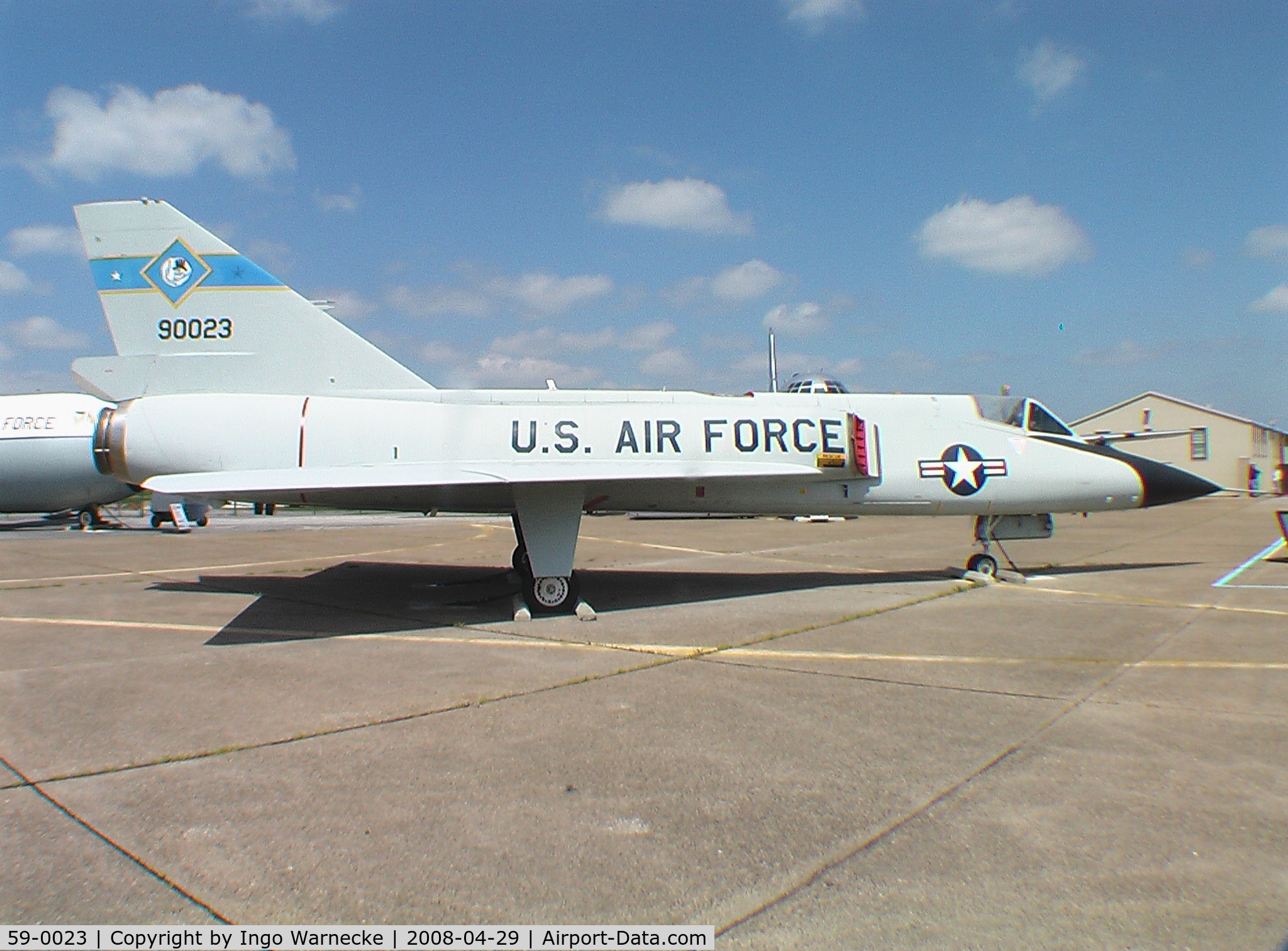 59-0023, 1959 Convair F-106A Delta Dart C/N 8-24-152, Convair F-106A Delta Dart of USAF at AMC Museum, Dover DE