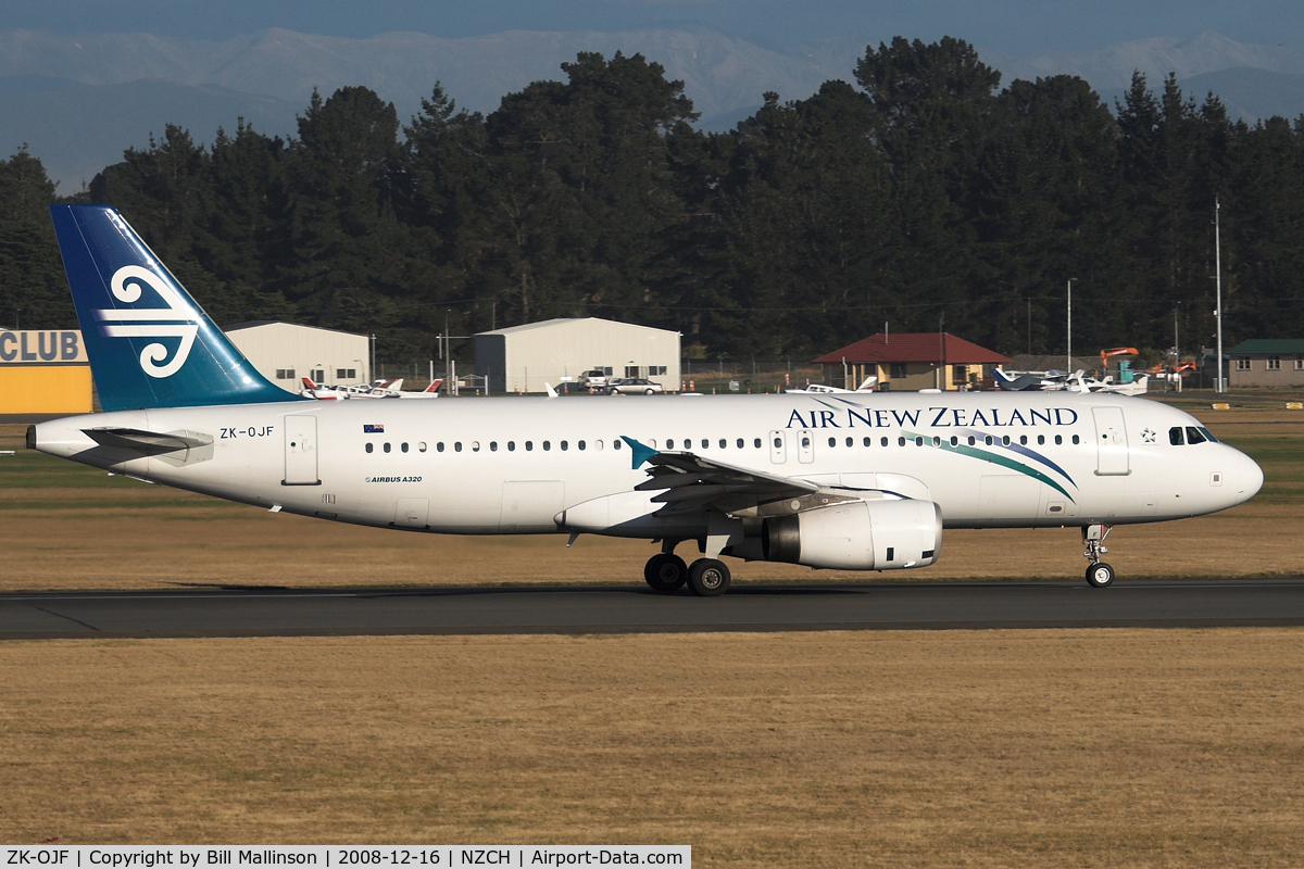 ZK-OJF, 2003 Airbus A320-232 C/N 2153, NZ781,  CHC(NZCH)-SYD(YSSY)