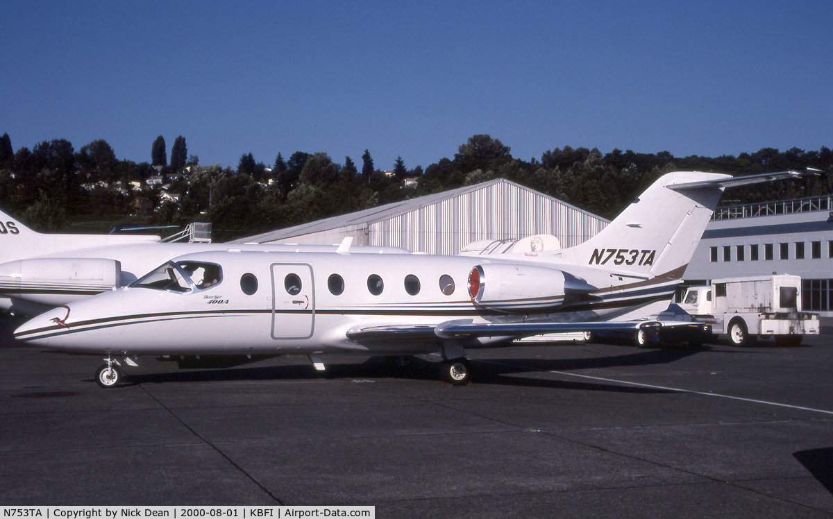 N753TA, 1999 Beechcraft 400A Beechjet C/N RK-230, KBFI (Currently registered N417LX)