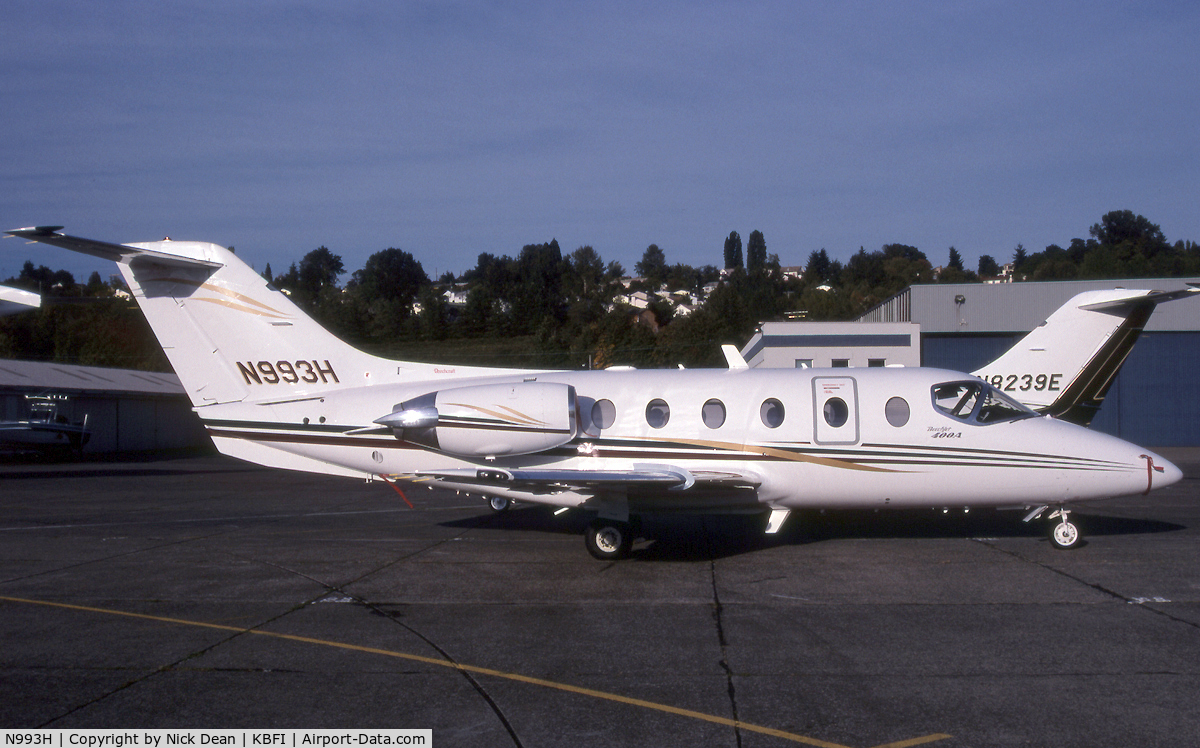 N993H, 1999 Raytheon Aircraft Company 400A C/N RK-241, KBFI