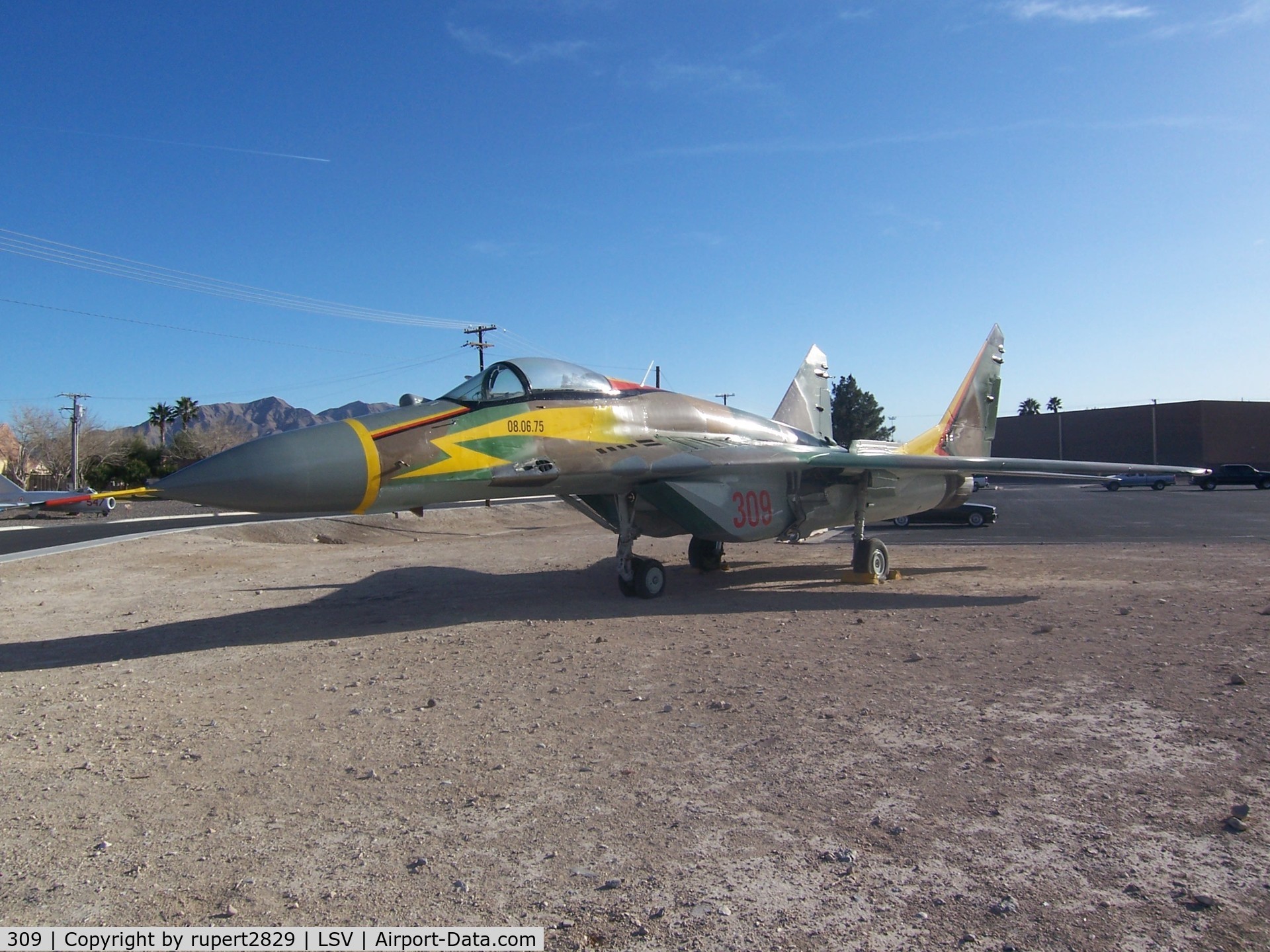 309, Mikoyan-Gurevich MiG-29A C/N Not found 309, Mig 29  infront of Nellis AFB Threat training center