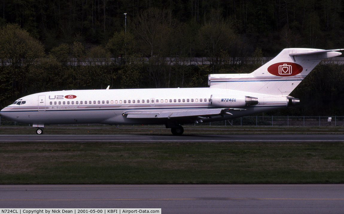 N724CL, 1966 Boeing 727-51 C/N 19121, KBFI (U2 tour)