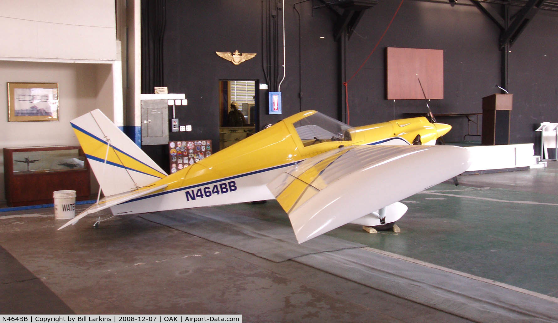 N464BB, 2004 Team Mini-Max 1600R Eros C/N MK703, On exhibit at the Oakland Aviation Museum